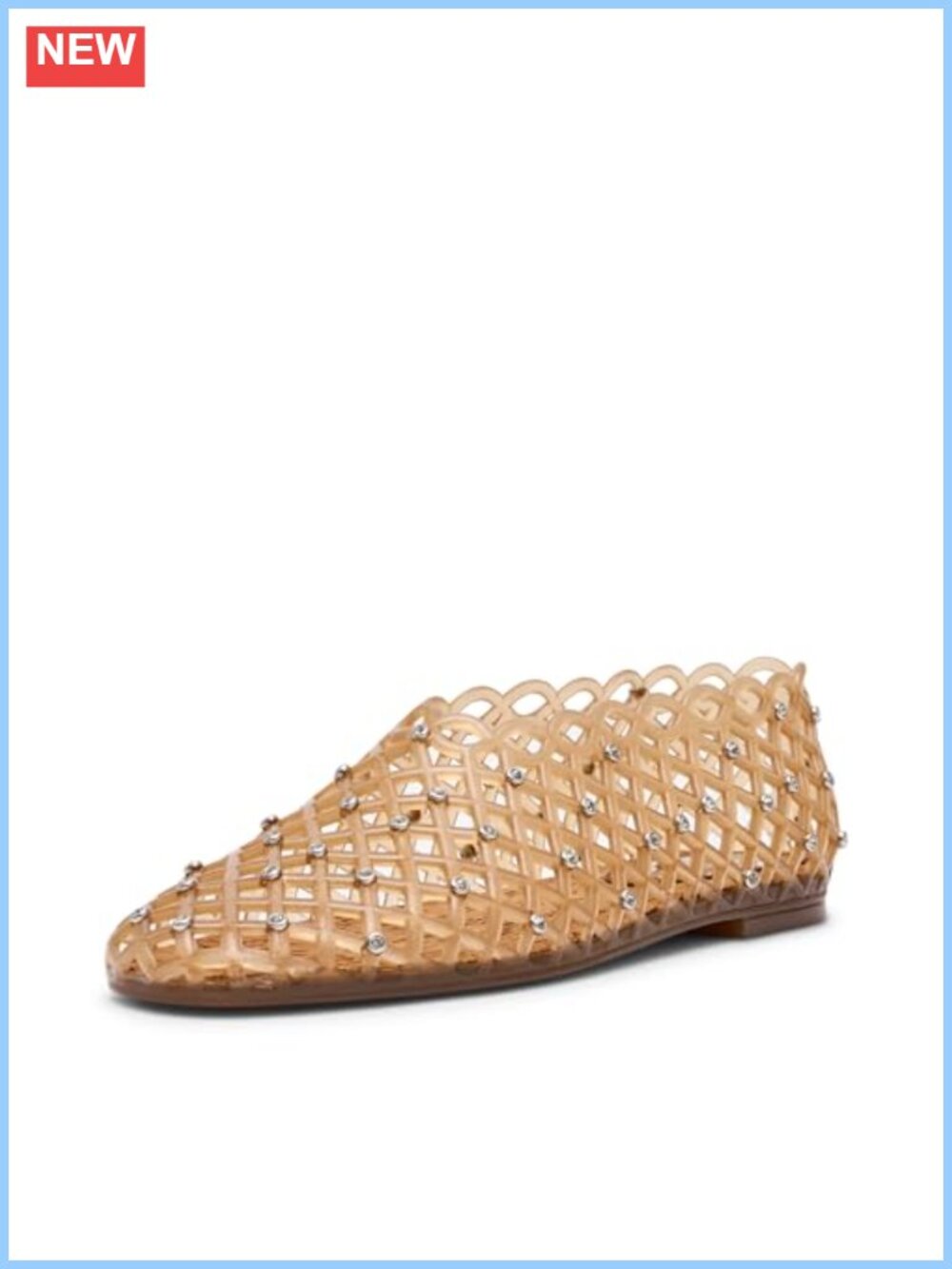 Steve Madden Grove Ballet Flat Square Toe Jelly Cage Women's